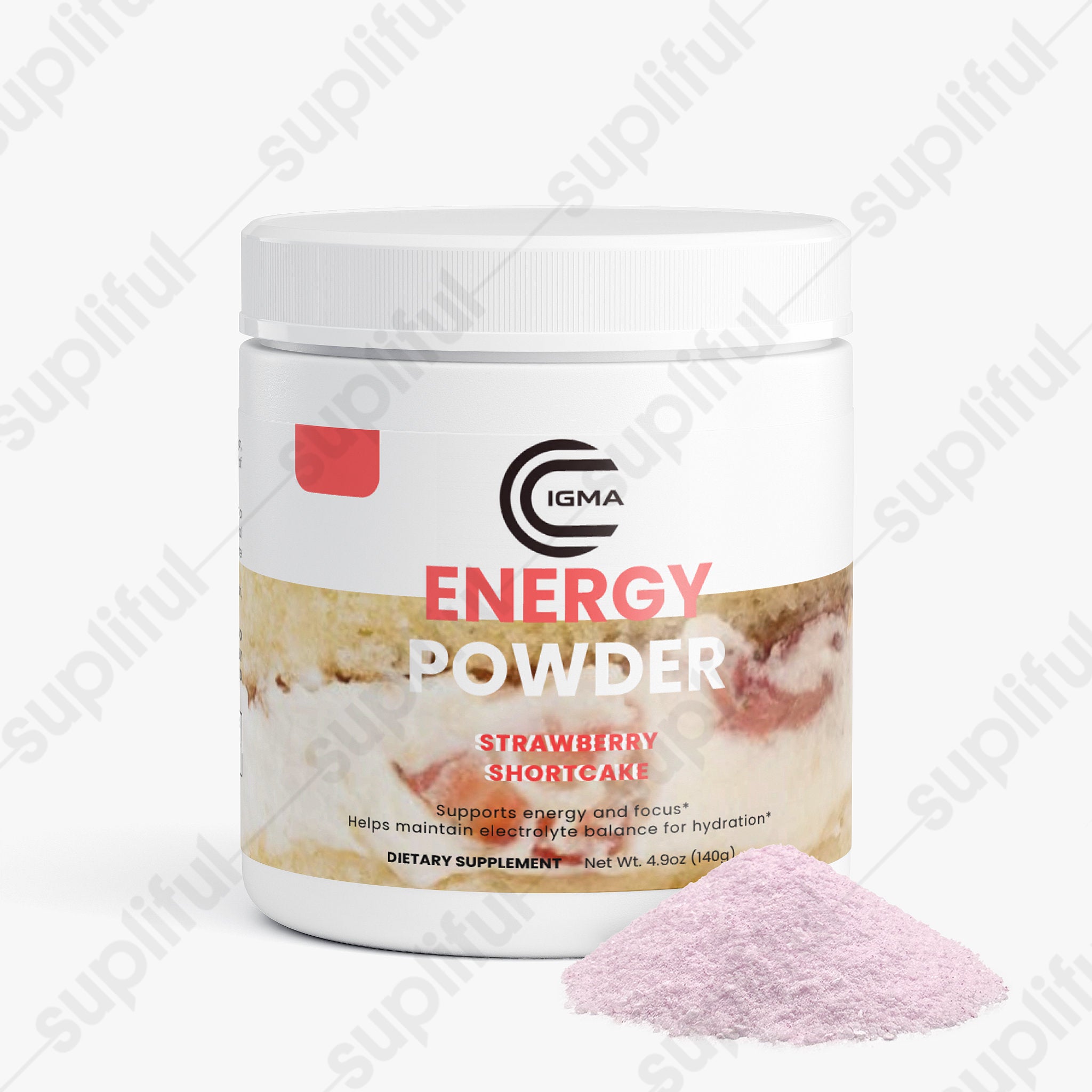 Energy Powder (Strawberry Shortcake)
